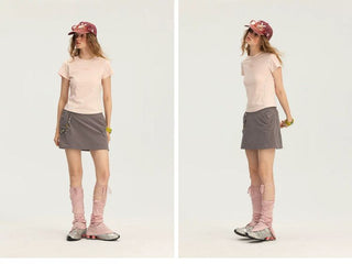 [Monterest] Lyocell Wool Blend Lace-Up Leg Warmers