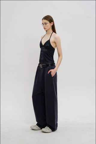 [MASONPRINCE] Halter Top with Built-in Bra