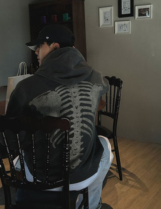 Skeleton Pigment Hoodie (high Q)