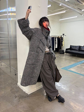 [NeverSeez] Pleated Wide-Leg Pants