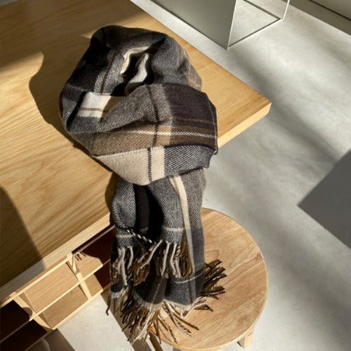 Big Check Scarf (3 colors)