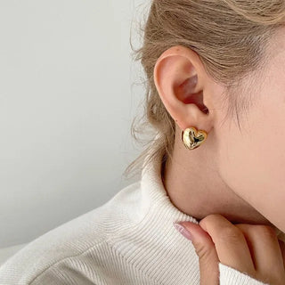 Big heart earrings