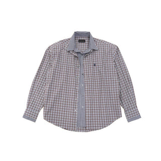 [MASONPRINCE] Layered Plaid Cotton Blend Shirt