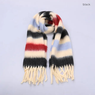 Border Tassel Scarf - P000KVYR