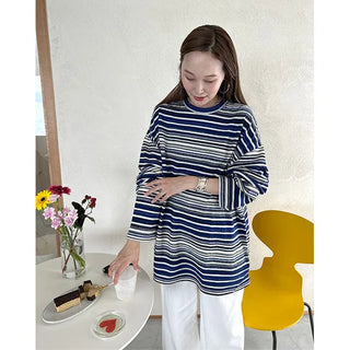 Oversized striped T-shirt - P000HRJI