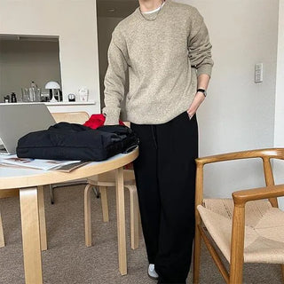 Cashmere wool round knit