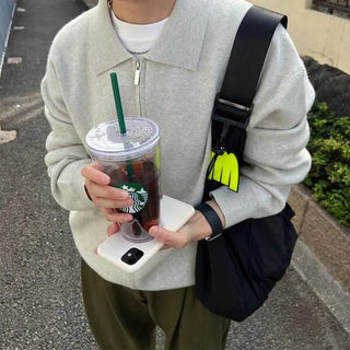 Colored zip-up top