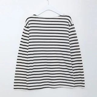 haru stripe boat neck T