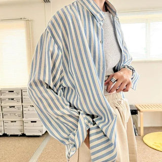 Oversized striped shirt