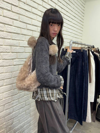 [NeverSeez] Plaid Cotton Shirt