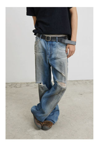 [CONP] “Lost ID CARD” Stained Jeans