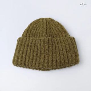 Rib knit beanie