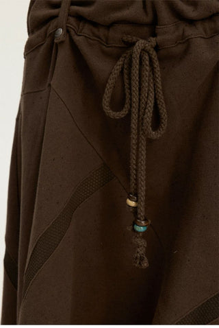 [Monterest] A-Line Patchwork Sweat Skirt