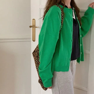 [5 colors] Recommended wool-blend cardigan