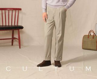 [CULTUM] Cashmere Blend Polo Knit Sweater