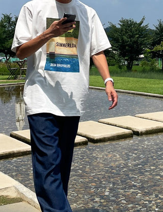 Waterful Digital Printed Short Sleeve T-shirt (2 colors)