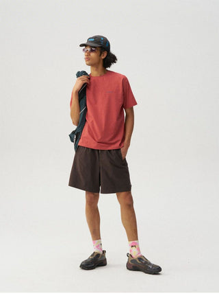 [Monterest] Quick-Dry Mesh Panel Sports Shorts