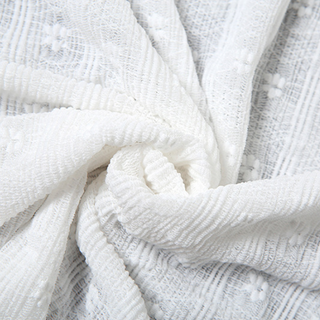 Lace hem v neck textured spaghetti strap midi dress