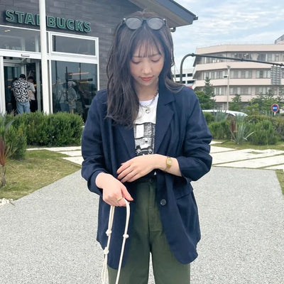 Basic linen jacket