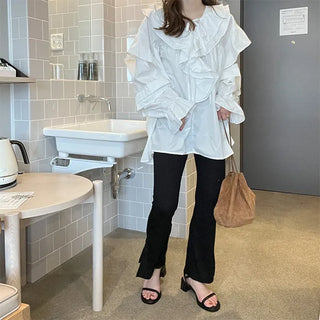 Frilled blouse
