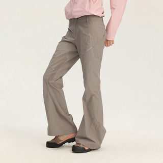 [Monterest] Water-Resistant Textured Flare Pants