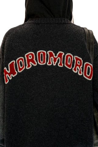[Moromoro2] Rabbit Embroidered Contrast  Knit