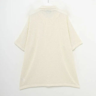 Modern casual mesh knit