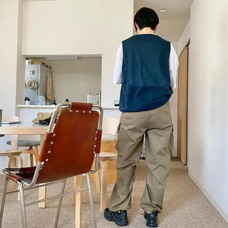 Linen knit vest