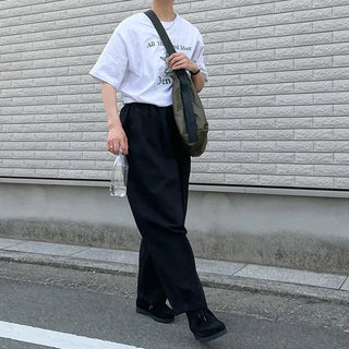 cotton balloon pants (black)