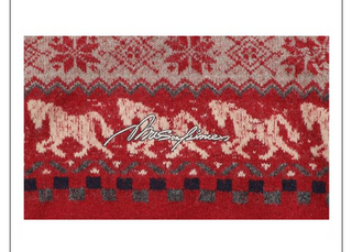 MASONPRINCE Fair Isle High-Neck Half-Zip Sweater