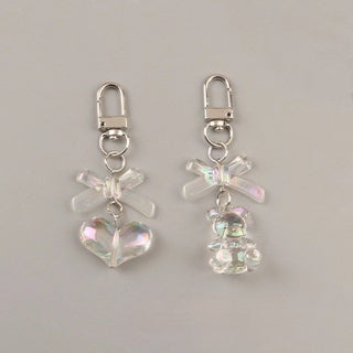 Hearts and bow charm
