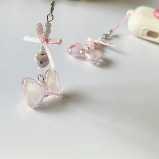 Cute bow phone charm