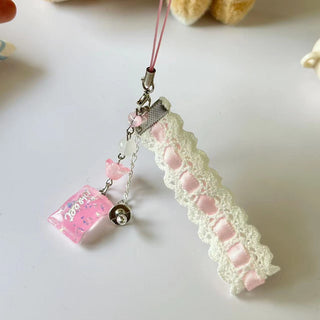Heart Lace Acrylic Phone Charm