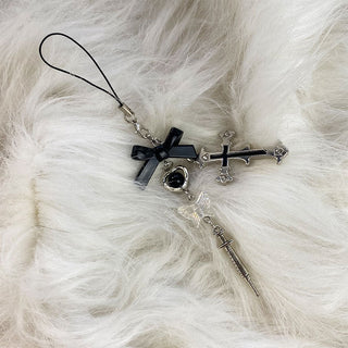 Cross & Bow charm