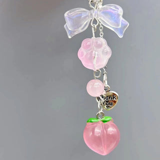 Heart Bead Mobile Phone Charm