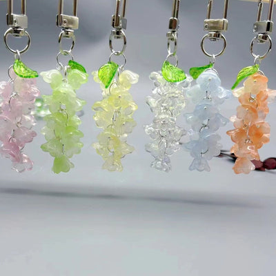 Multicolor flower charm