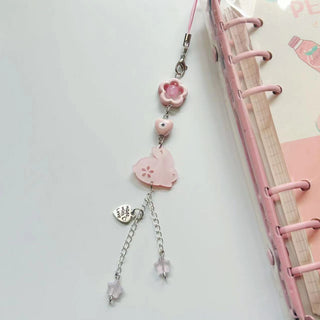 Rabbit hand -made beaded charm