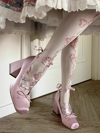 Chunky Heels Lolita Pumps