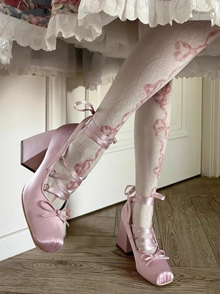 Chunky Heels Lolita Pumps