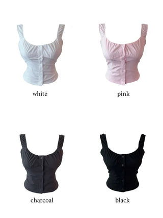 Muke bustier sleeveless blouse