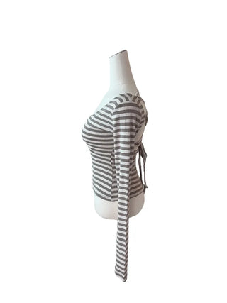 Nori Dangara Backless Strap Long Sleeve T