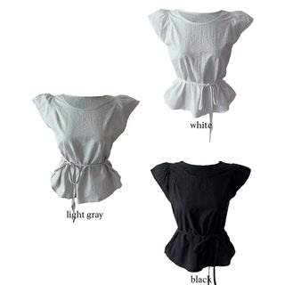 Alice Strap Short Sleeve Blouse