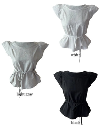 Alice Strap Short Sleeve Blouse