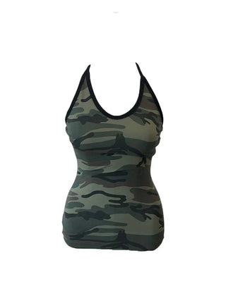 Camo halterneck sleeveless camo halterneck sleeveless