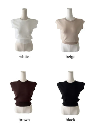 D'ar sleeveless knit D'ar Nasi knit
