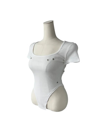 Phantom Semi-cropped Body Suit Short-Sleeved T