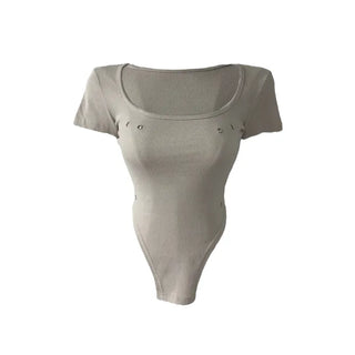 Phantom Semi-cropped Body Suit Short-Sleeved T