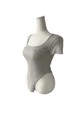 Phantom Semi-cropped Body Suit Short-Sleeved T