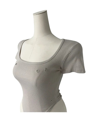 Phantom Semi-cropped Body Suit Short-Sleeved T