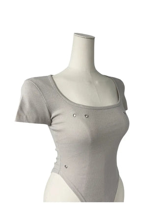 Phantom Semi-cropped Body Suit Short-Sleeved T